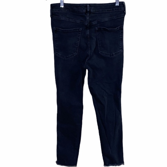 We the Free High Rise Raw Hem Skinny Jeans Black - Picture 5 of 12